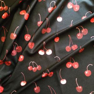 Black cherry fabric design by blue hours atelier. Click through for more examples of custom fabric design, lingerie work, and where to shop designs.