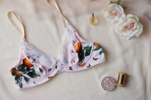 Going to California demi bra by blue hours atelier. Click through for more examples of lingerie designs, pattern making, and where to shop designs.